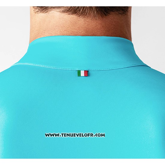2019 Maillot Ciclismo La Passione Bleu Blanc Rouge Manches Longues et Cuissard